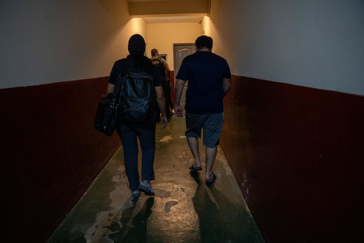 Alias 'Fito' en su llegada a la cárcel de La Roca