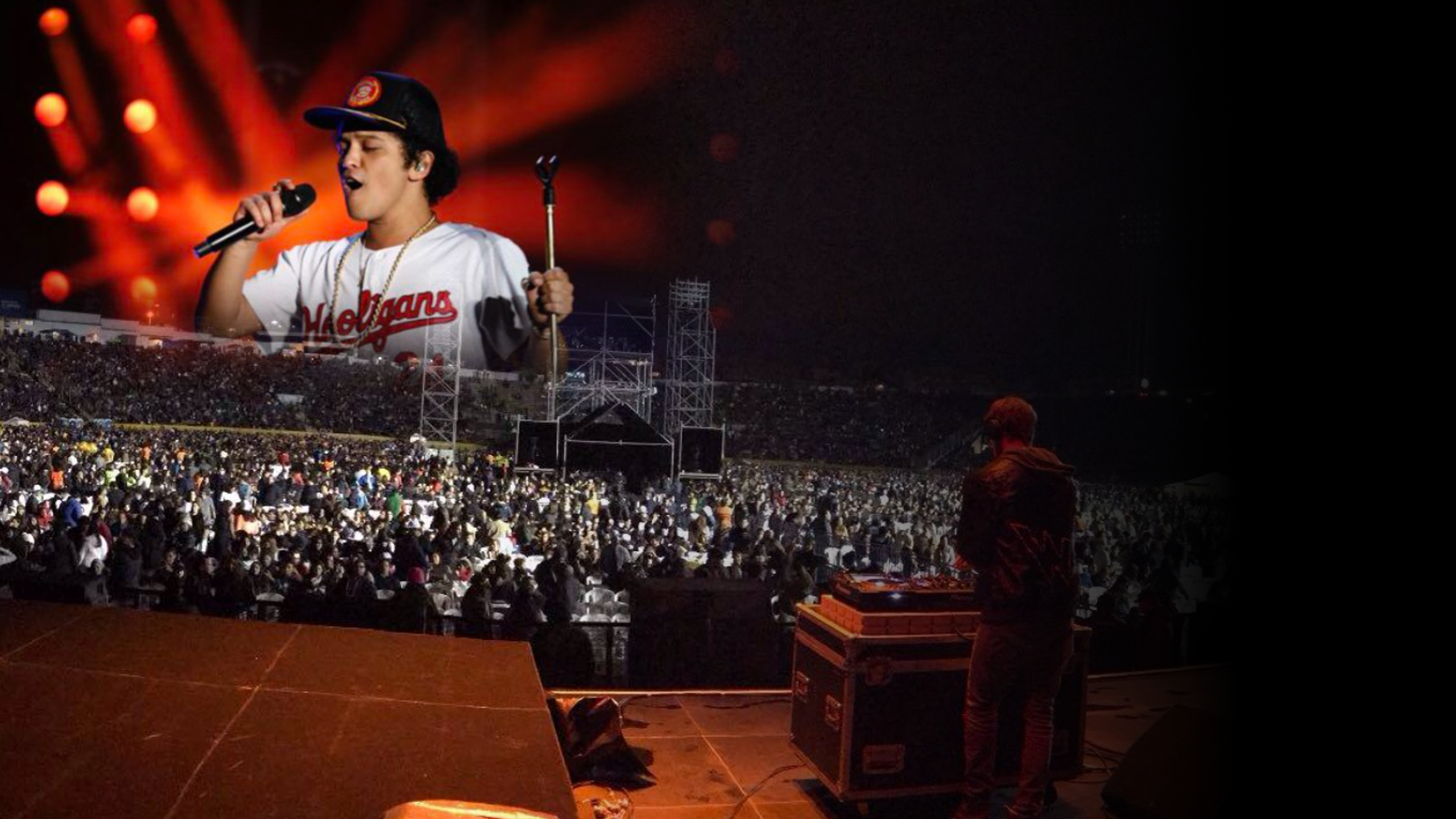 Concierto de Bruno Mars en Quito, en 2017.