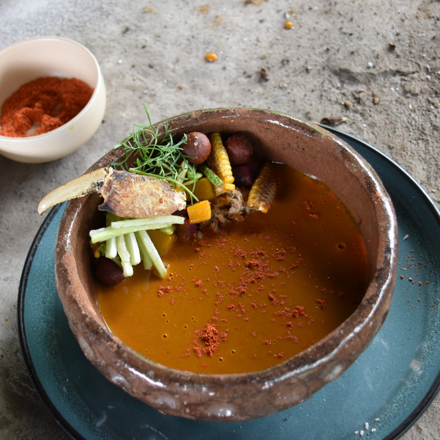 Foto: Cortesía. Plato servido en el Restaurante Iche, en San Vicente, Manabí.